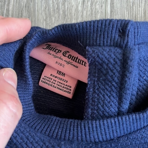 Juicy Couture Blue Sweater Size‎ 18M - Picture 5 of 8
